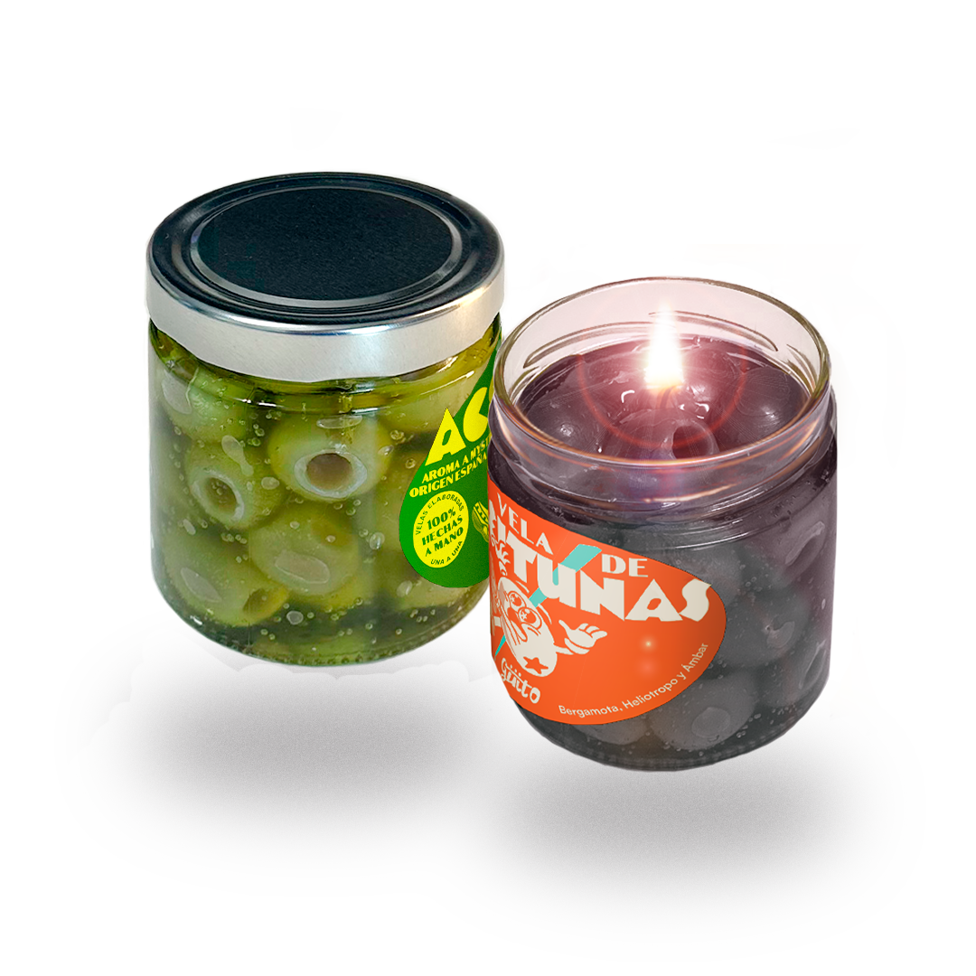 Pack Velas Tarro Aceitunas